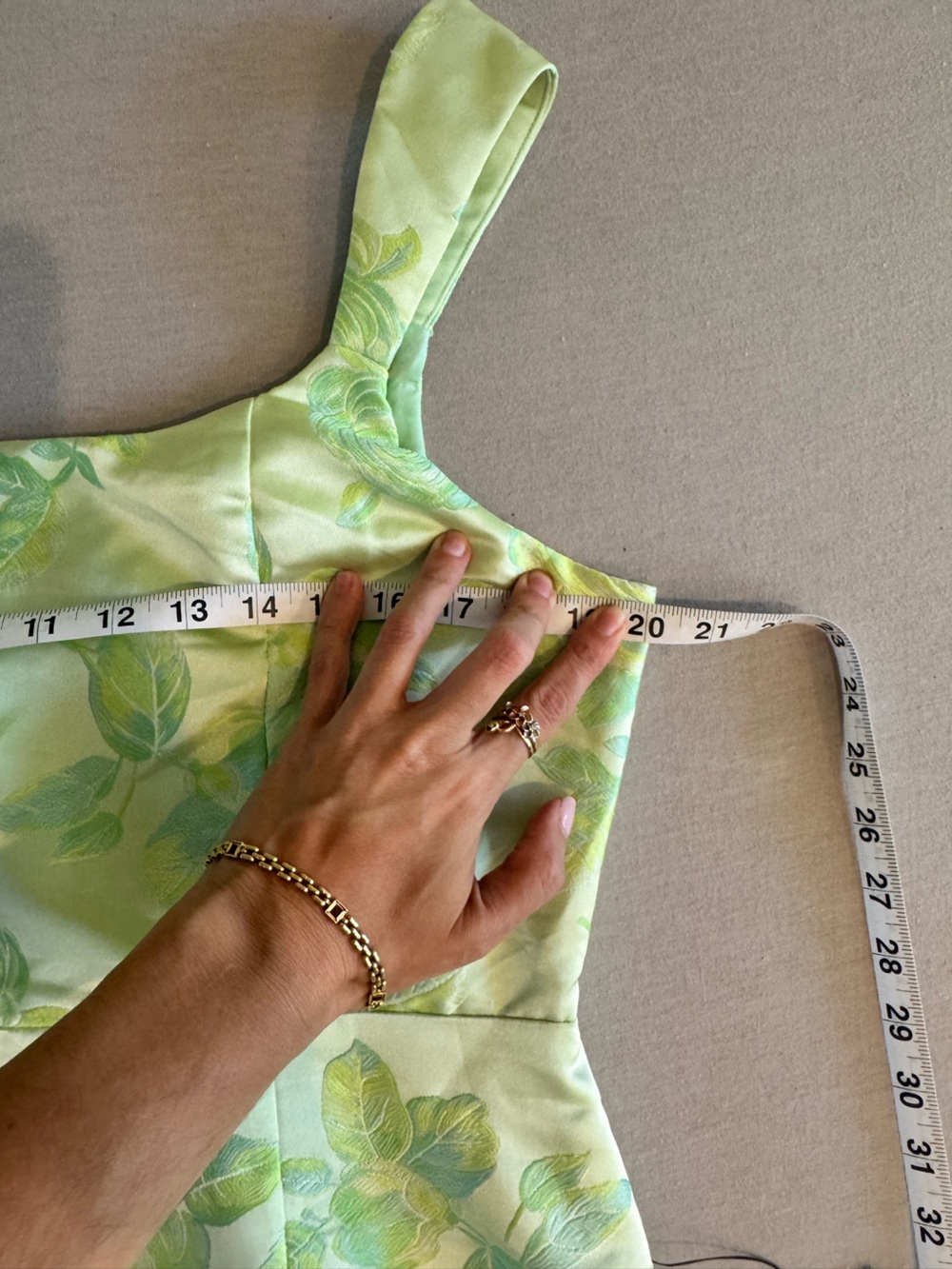 NWT Lulu's Light Green Floral Jacquard Mini Dress - Picture 9 of 11